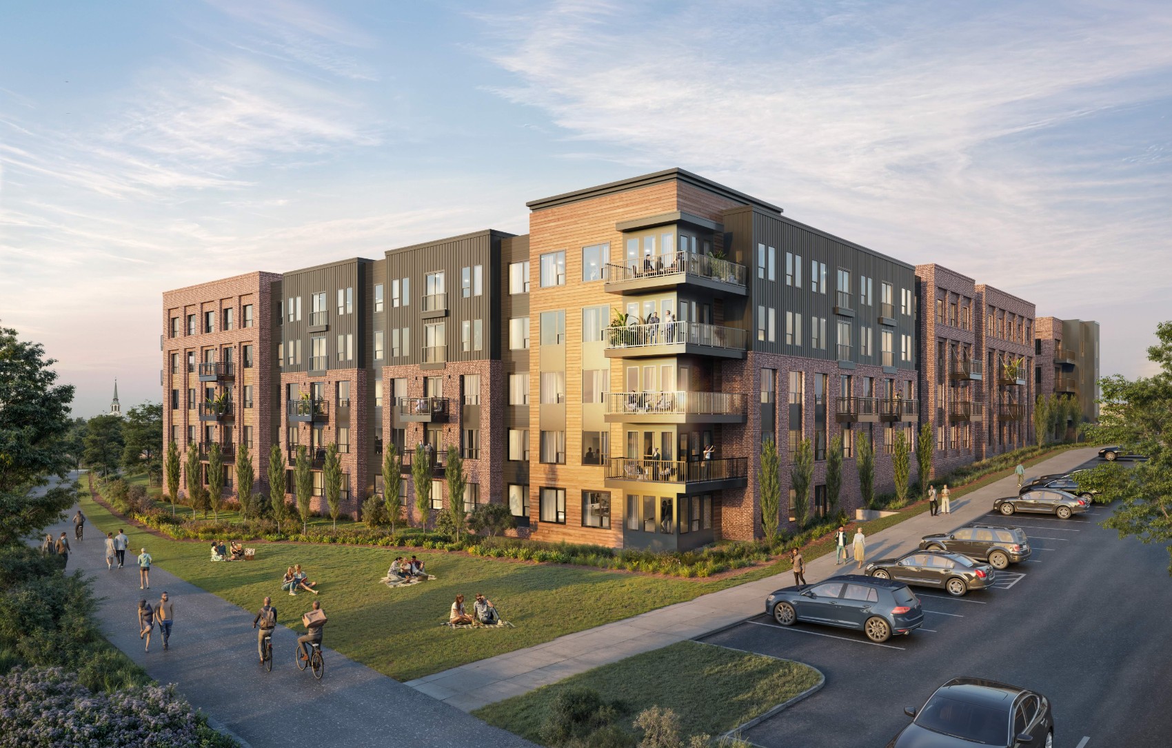 Creekside at The Grounds Trail View