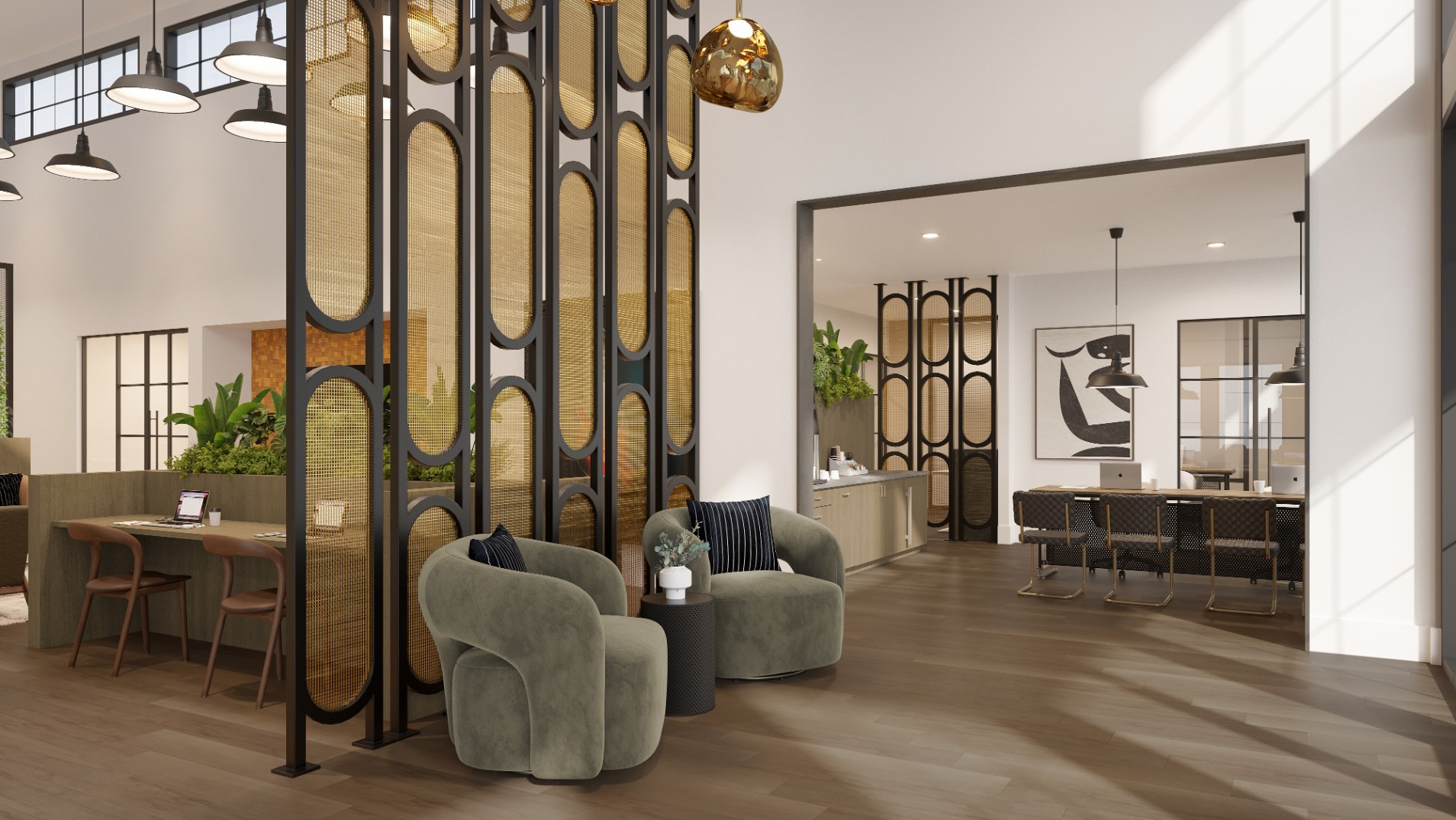 Resident lounge at Creekside at the Grounds